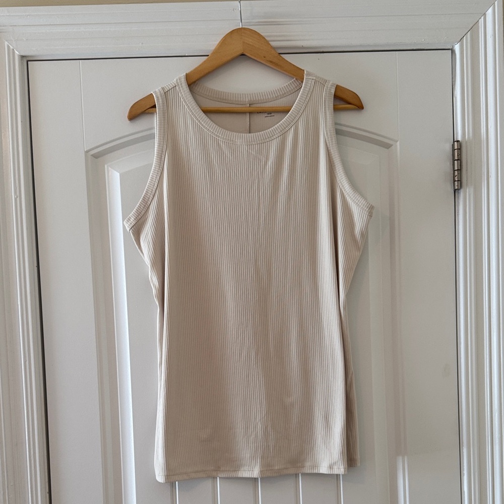 Lane Bryant Beige Ribbed Tank Top Size 22/24 - Soft Neutral Beige